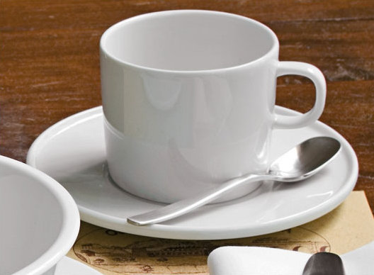 White Porcelain Mocha Cup Set of 4