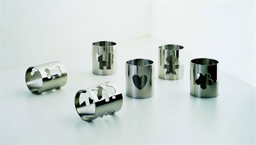 Girotondo Stainless Steel Woman Cutout Napkin Ring