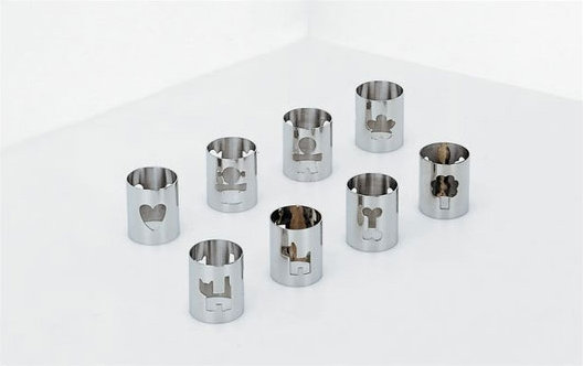 Girotondo Stainless Steel Woman Cutout Napkin Ring
