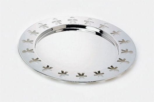Girotondo Round Stainless Steel Decorative Tray
