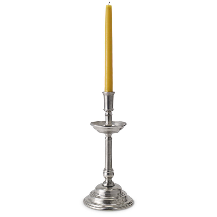 Grande Pewter 12.2" Traditional Candlestick Holder