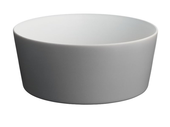 Light Grey Ceramic Microwave Safe Salad Serving Bowl