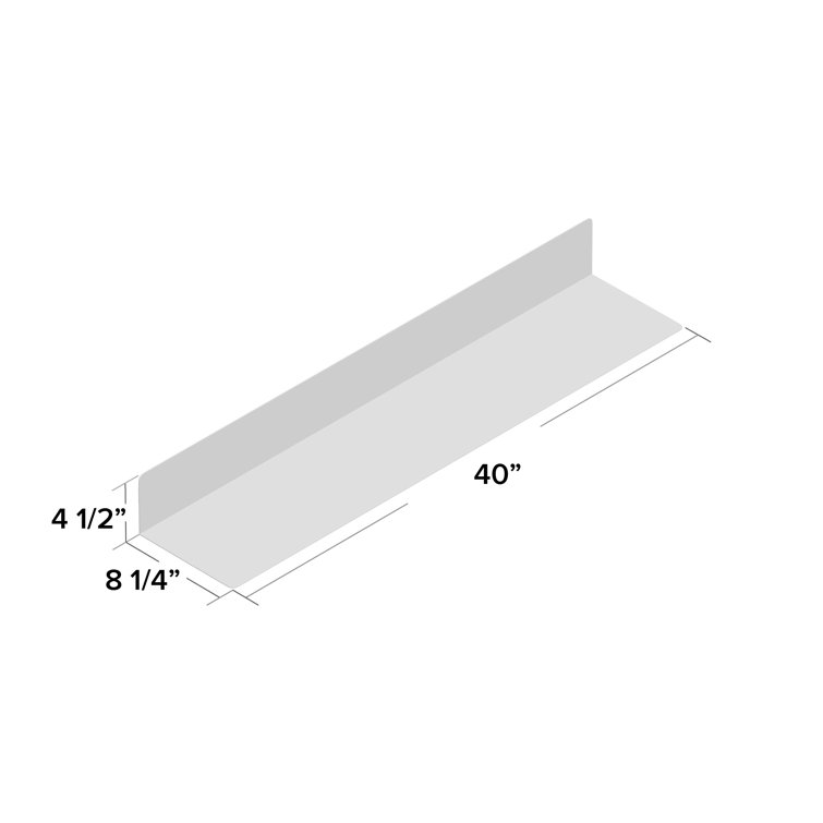 Putty Metal Floating Shelf, 24" Wide