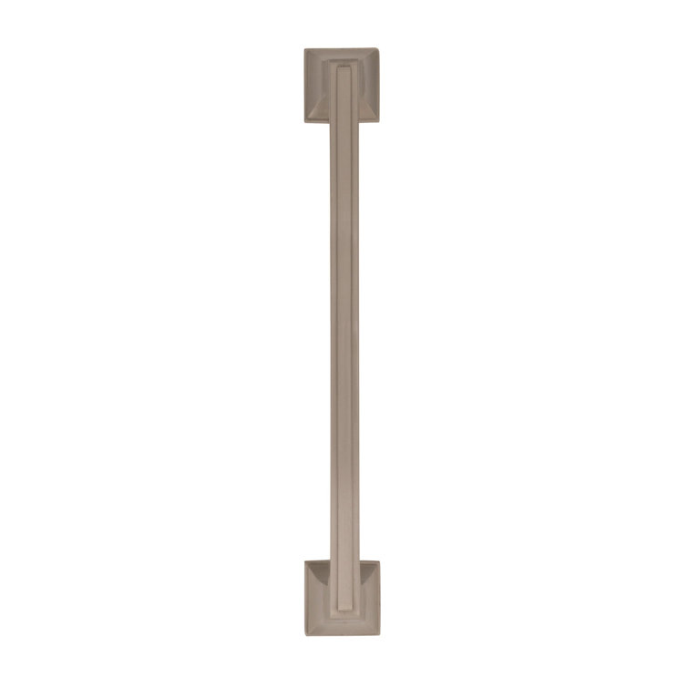 Satin Nickel Brushed Traditional Appliance Pull with Mounting Hardware