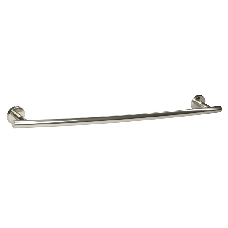 Polished Stainless Steel 24-Inch Wall Mounted Towel Bar