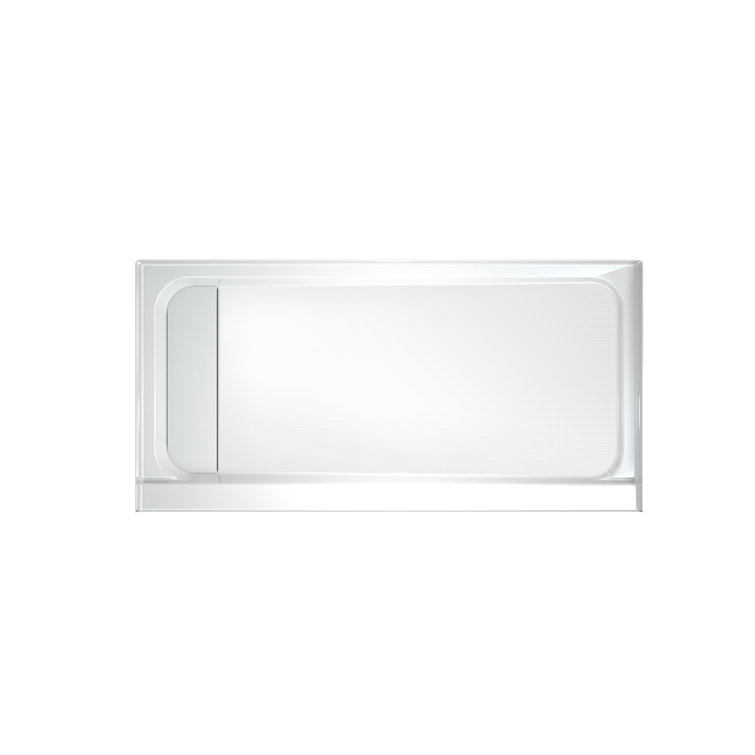 White Rectangular Glossy Acrylic 32" x 60" Shower Base