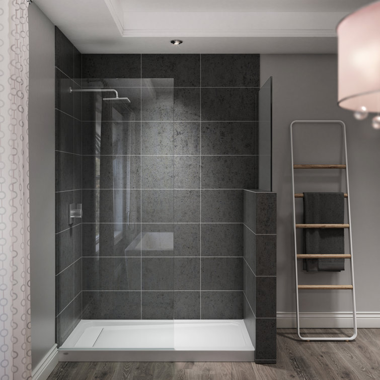 White Rectangular Glossy Acrylic 32" x 60" Shower Base