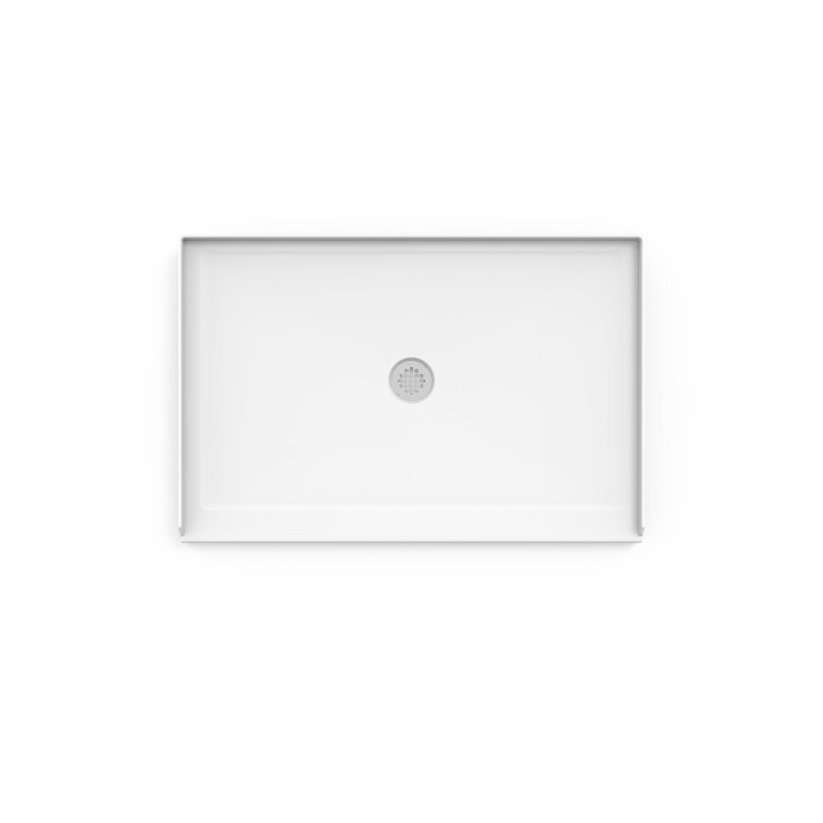 White Acrylic 32" x 48" Rectangular Shower Base