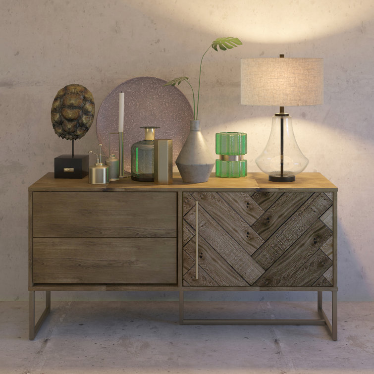 Lagos Seeded Glass 23" Tall Table Lamp with Antique Bronze Finish and Flax Shade
