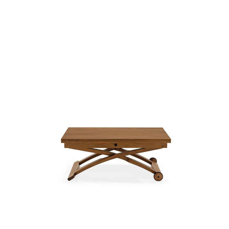 Walnut Veneer Extendable Coffee Dining Table