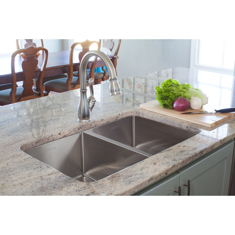 33" Dual Bowl Stainless Steel Drop-In Kitchen Sink