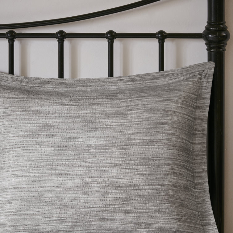 Gray California King 7-Piece Seersucker Comforter Set