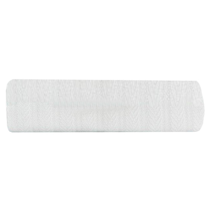 Luxurious King-Sized Chevron Cotton Blanket in Soft Gray