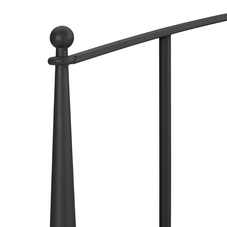 Whitney Classic Queen Metal Bed with Tapered Posts and Slats