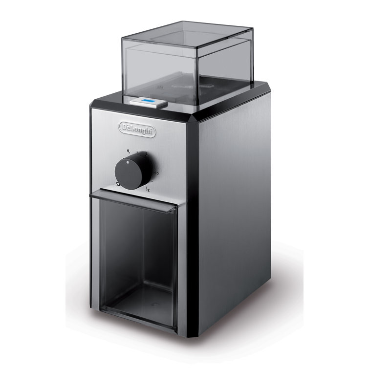 De'Longhi Stainless Steel Electric Burr Coffee Grinder with Adjustable Grind
