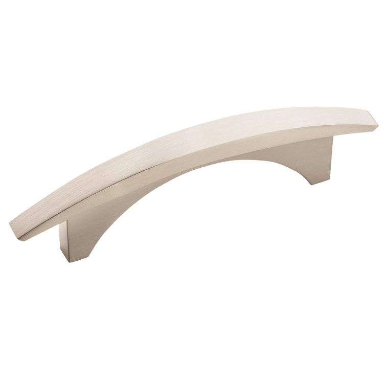 Satin Nickel Brushed Modern Arch Cabinet Pull with Mounting Hardware