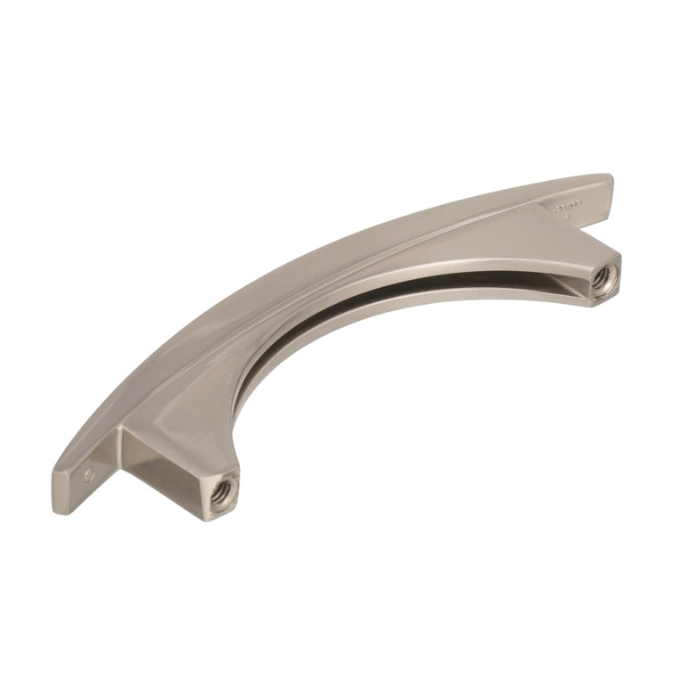 Satin Nickel Brushed Modern Arch Cabinet Pull with Mounting Hardware