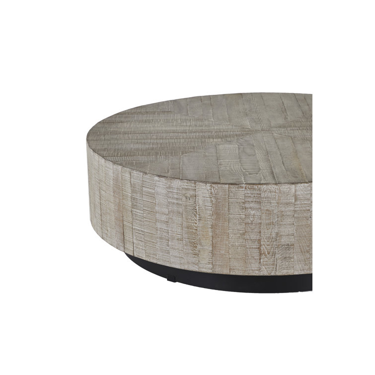 Colton Charcoal Oak and Black 48" Round Coffee Table