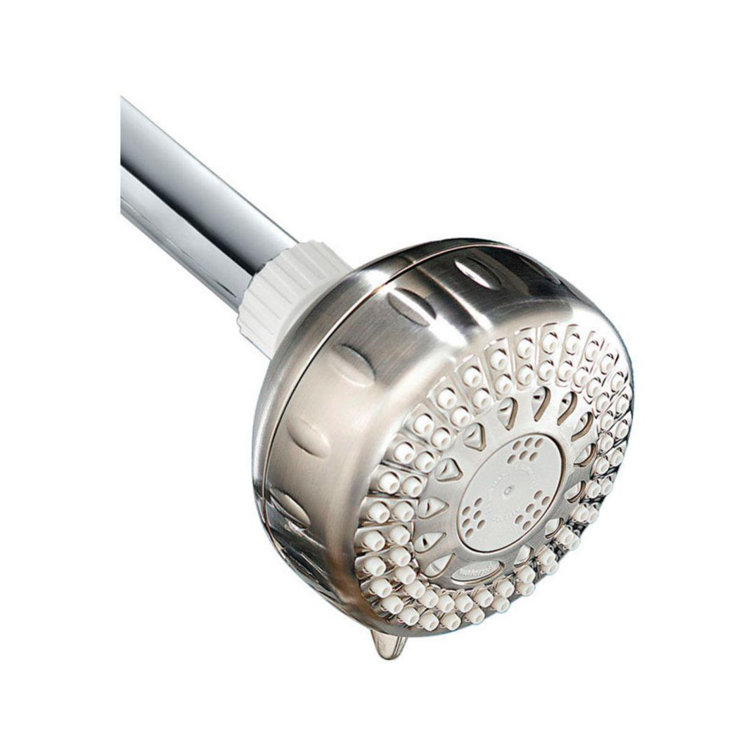 Brushed Nickel 5-Setting Wall Mounted Showerhead