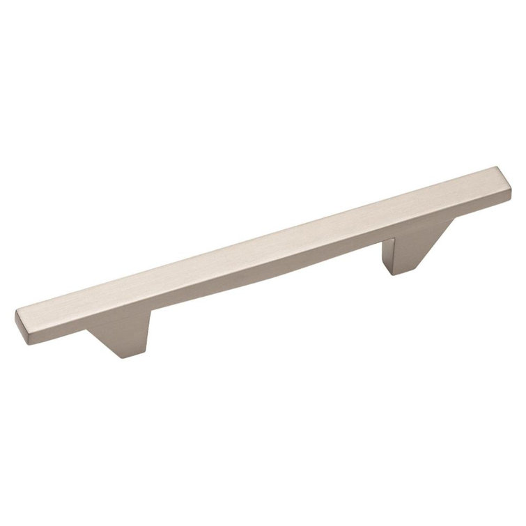 Sleek Satin Nickel 6-3/4" Bar Pull with Mounting Hardware