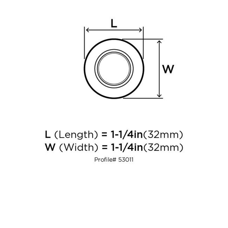 Polished Chrome Round Cabinet Knob with Mounting Hardware