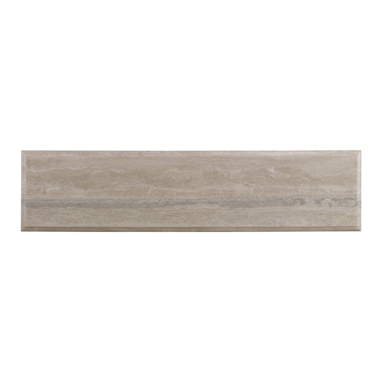 Silverleaf Branch Console Table with Travertine Top