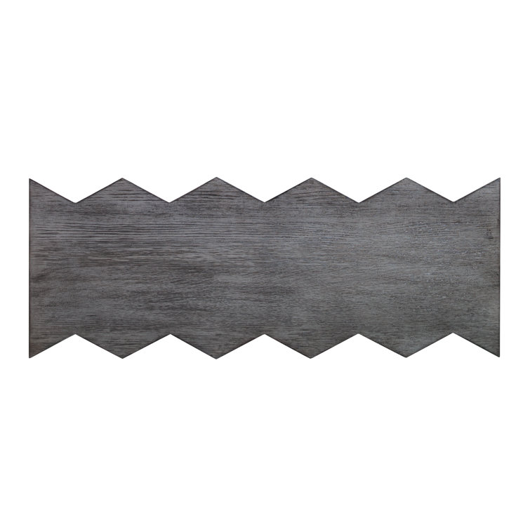 Champagne Oak and Steel Free Form Console Table