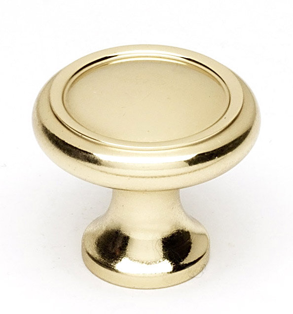 Polished Brass Traditional Oversized Mushroom Knob