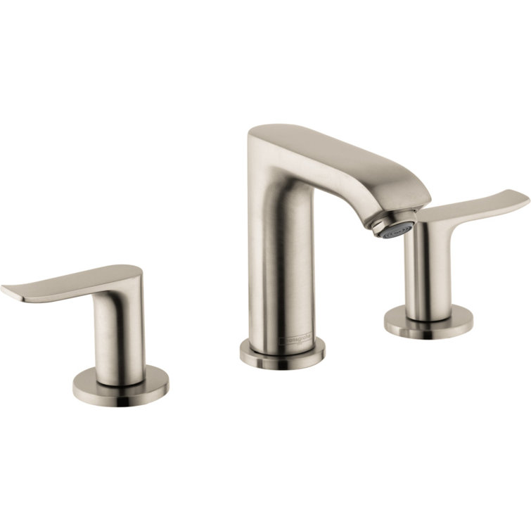 Elegant 18" Brushed Nickel Modern Bathroom Faucet