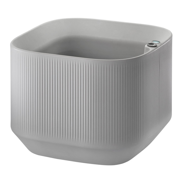 Ash Gray Modular Rectangular Self-Watering Planter Box