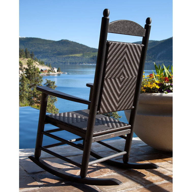 Jefferson Green Eco-friendly Outdoor Rocking Chair with Arms