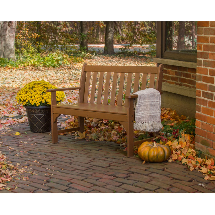 Vineyard 43'' Teak POLYWOOD Outdoor Bench