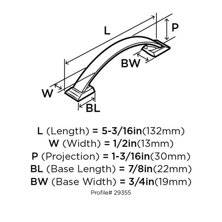 Satin Nickel 3-Inch Brushed Cabinet Pull with Mounting Hardware