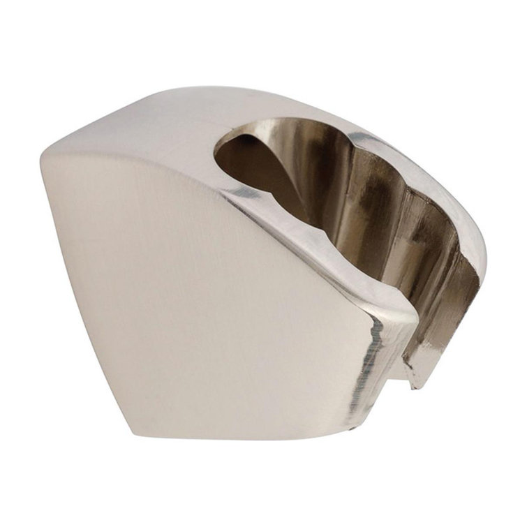 Brushed Nickel Plastic Shower Wall Mount Bracket