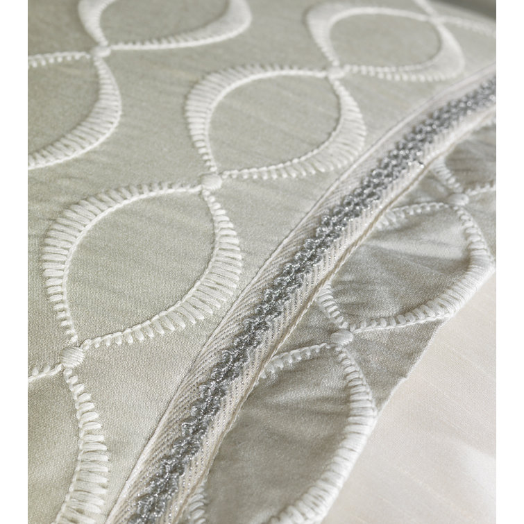 Sage Green and Ivory Cotton Blend Damask Daybed Duvet Cover Set