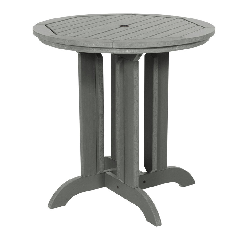 Coastal Teak 48" Round Dining Height Table - Commercial Grade