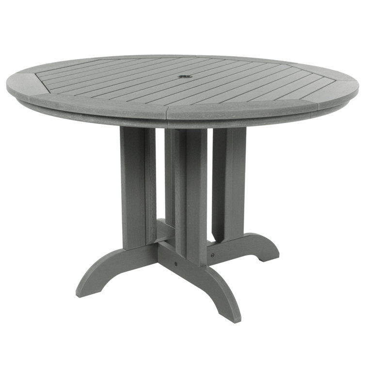 Coastal Teak 48" Round Dining Height Table - Commercial Grade