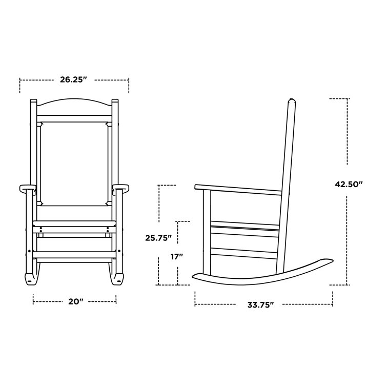 Mahogany and White Woven Outdoor Rocking Chair with Arms