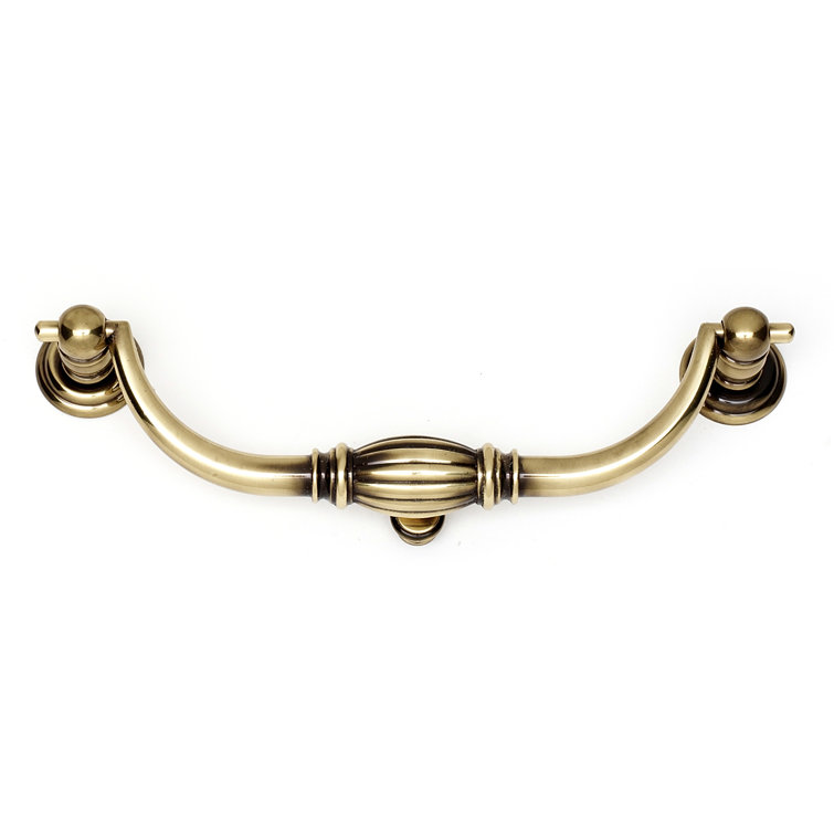 Tuscany 6" Polished Antique Brass Drop Handle