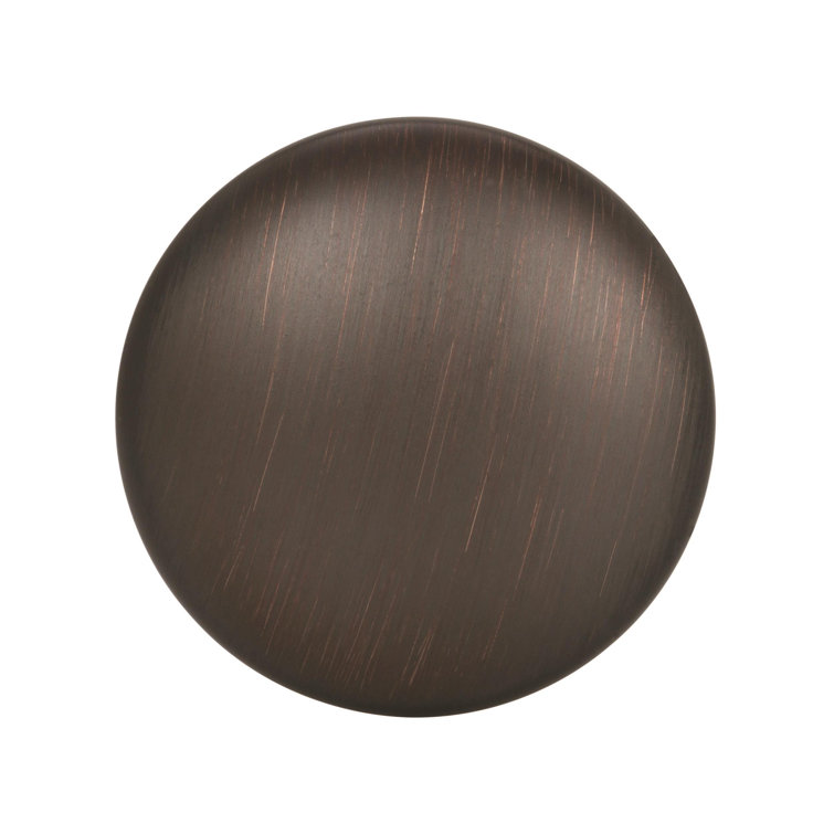 Oil Rubbed Bronze Round Cabinet Knob with Mounting Hardware