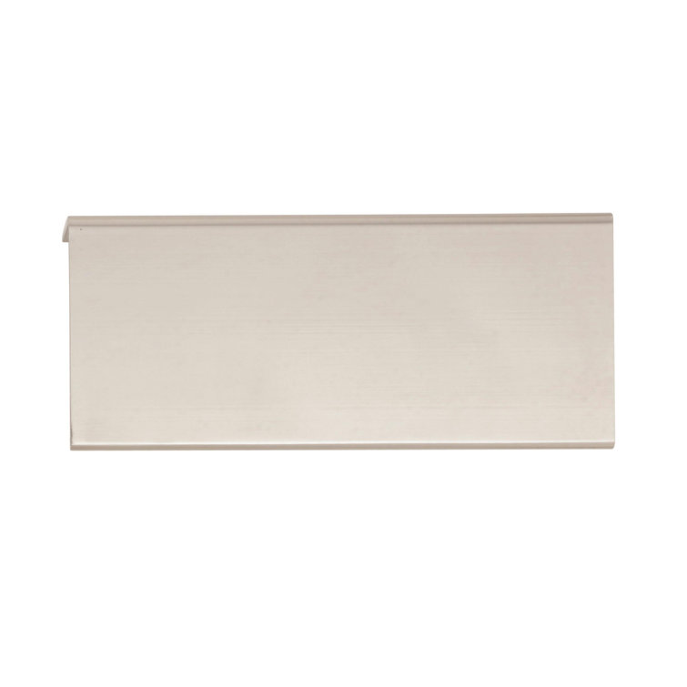 Polished Nickel Modern Finger Cabinet Edge Pulls 3.75 inch