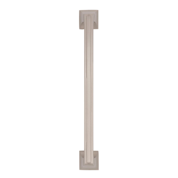 Satin Nickel 8-Inch Mulholland Cabinet Drawer Pull