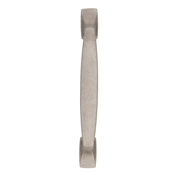 Aged Pewter 3-3/4 Inch Rustic Bar Pull with Mounting Hardware