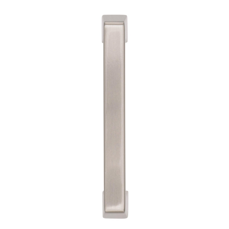 Satin Nickel Modern Cabinet Pull with Mounting Hardware
