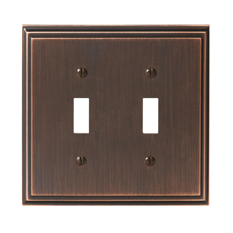 Amerock Oil-Rubbed Bronze Double Toggle Switch Plate