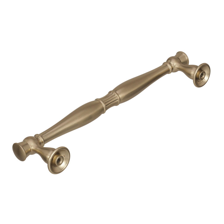 Golden Champagne Brushed Traditional Bar Pull with Mounting Hardware