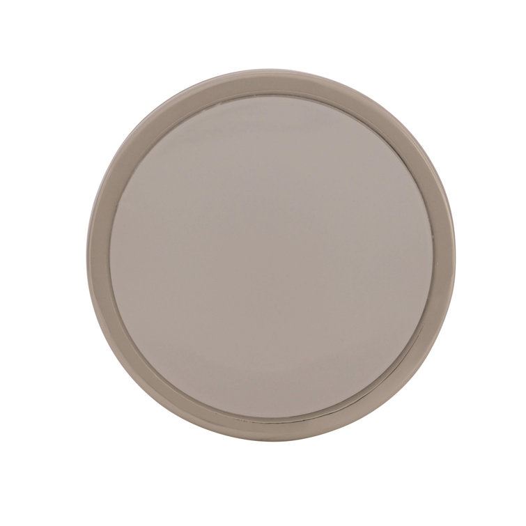 Polished Nickel and Frosted Round Cabinet Knob with Mounting Hardware