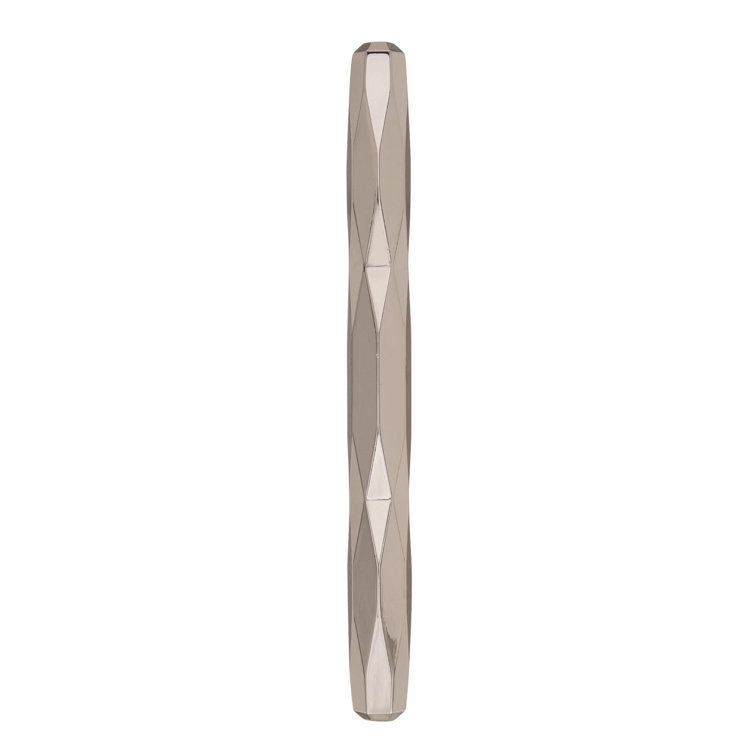 Polished Nickel Modern Bar Cabinet Pull with Mounting Hardware