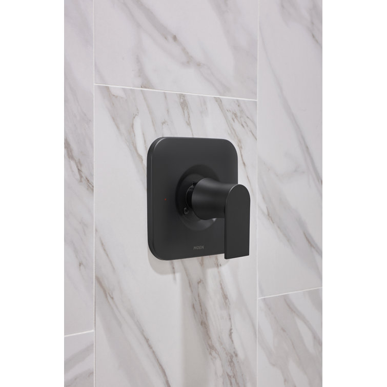 Matte Black Wall-Mounted Shower Lever Handle