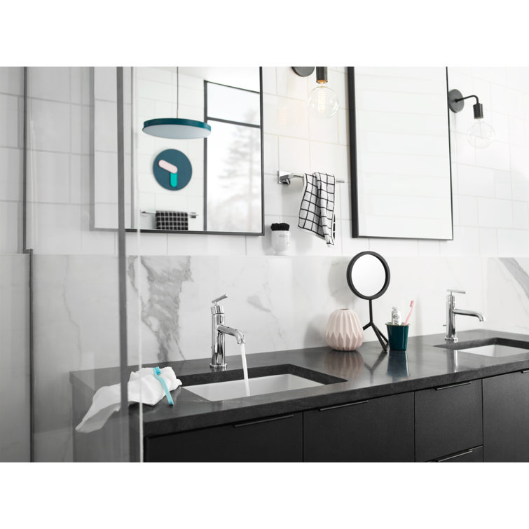 Sleek Modern Chrome Single-Handle 8'' Bathroom Faucet